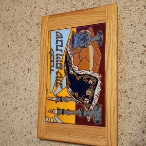 Arius Santa Fe Art Tile 8×12 Shabbat Table Tray 1984